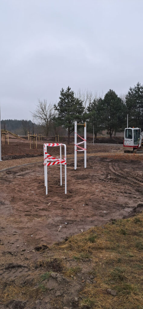 Skoki - siłownia zewnętrzna - w trakcie budowy - GYM PARK