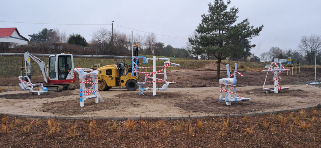 Skoki - siłownia miejska - w trakcie instalacji - GYM PARK